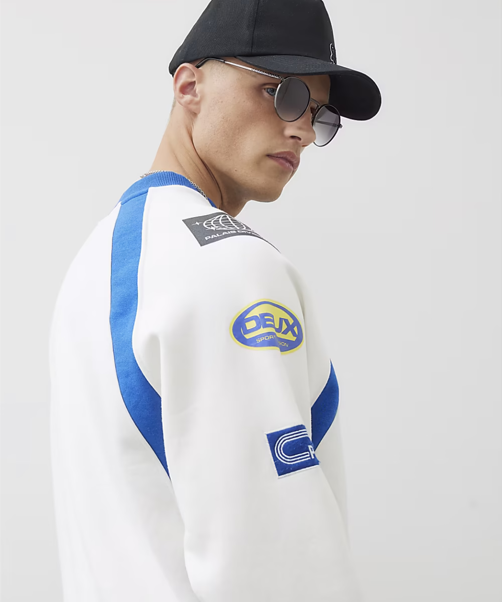 Beige Long Sleeve L'Equipe Sports Sweatshirt - Image 2