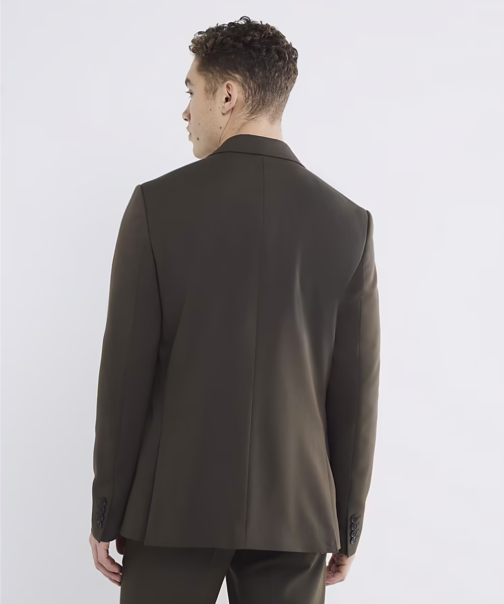 Green Slim Fit Suit Jacket - Image 3