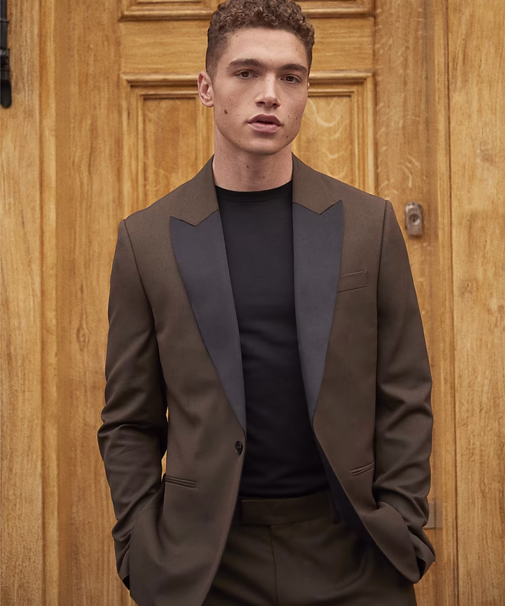 Green Slim Fit Suit Jacket - Image 4