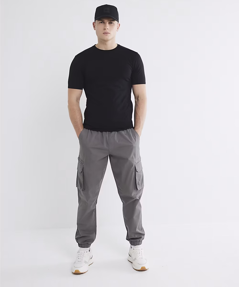 Black Muscle Fit Short Sleeve T-Shirt - Image 3