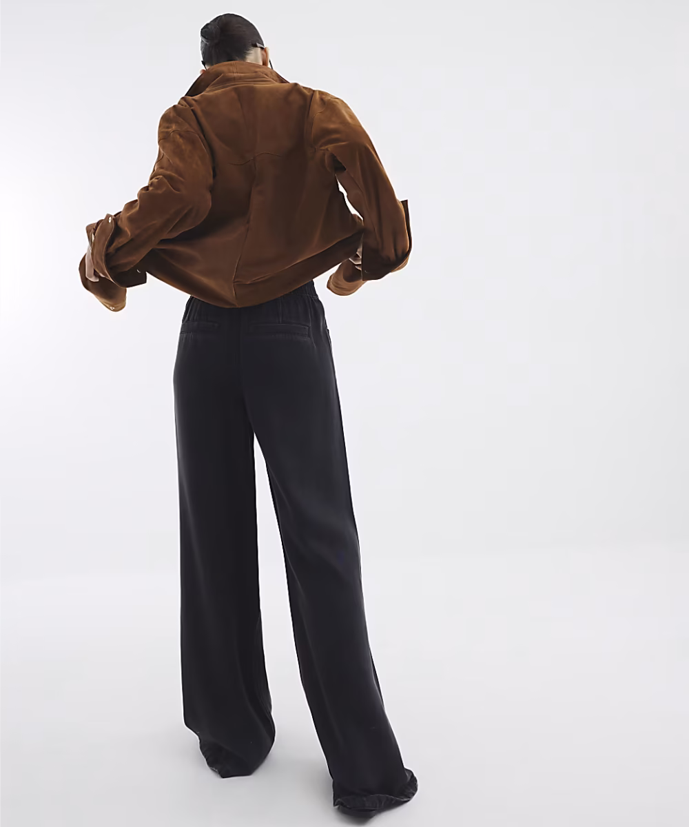 Black Wide leg Pyjama Jeans - Image 2