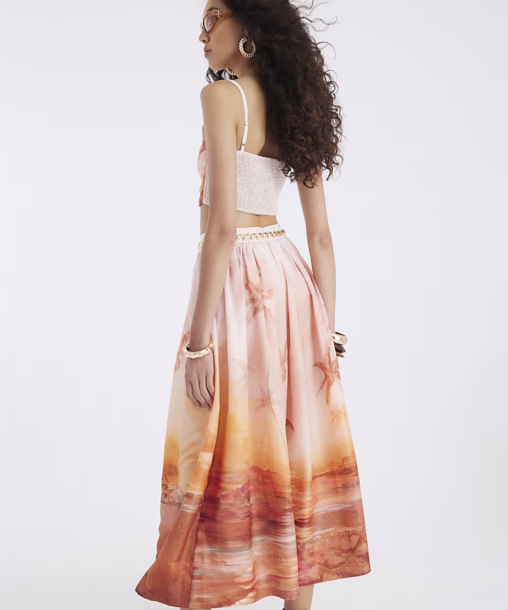 Cream Beach Maxi Skirt - Image 3