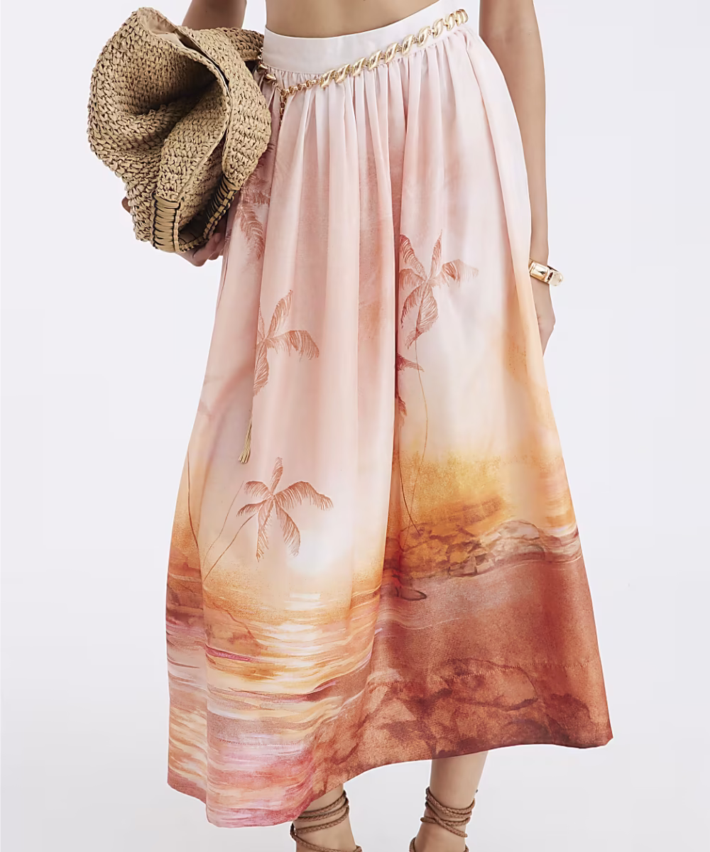 Cream Beach Maxi Skirt - Image 2